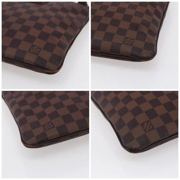 LOUIS VUITTON Damier Ebene Pochette Platt Brooklyn Bag N41100 LV Auth BA6686 - Picture 14 of 16